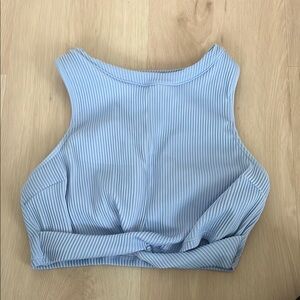 Hollister Blue ribbed Women's swim Top